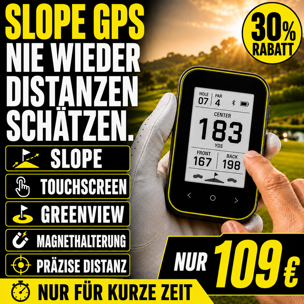 Golf GPS Entfernungsmesser mit Touchscreen und Distanzanzeige